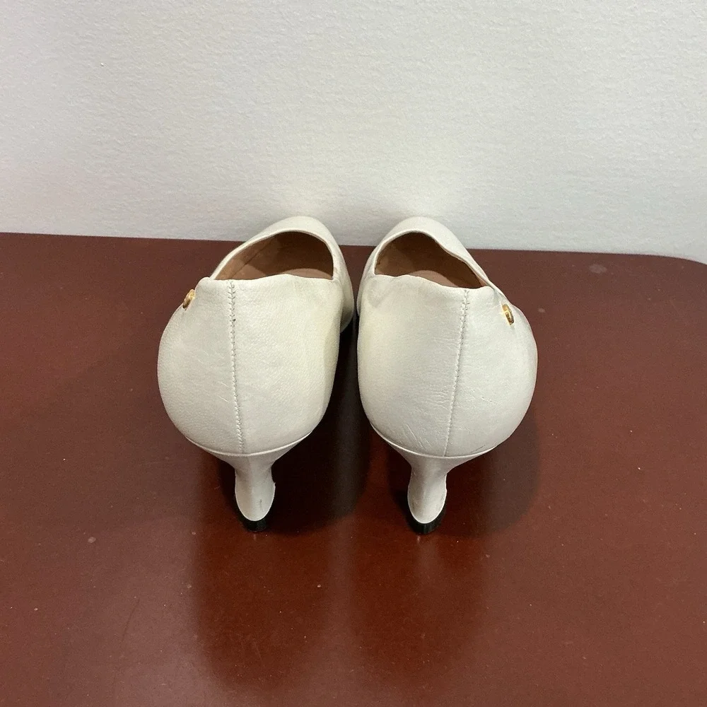 Vintage Etienne Aigner Women's Shoes Priscilla 7M Made In Spain White Office